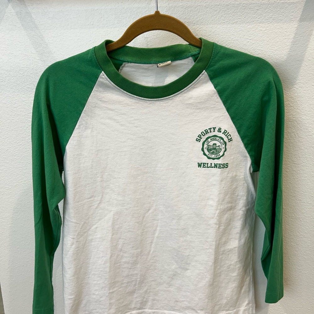 Sporty and rich baseball t